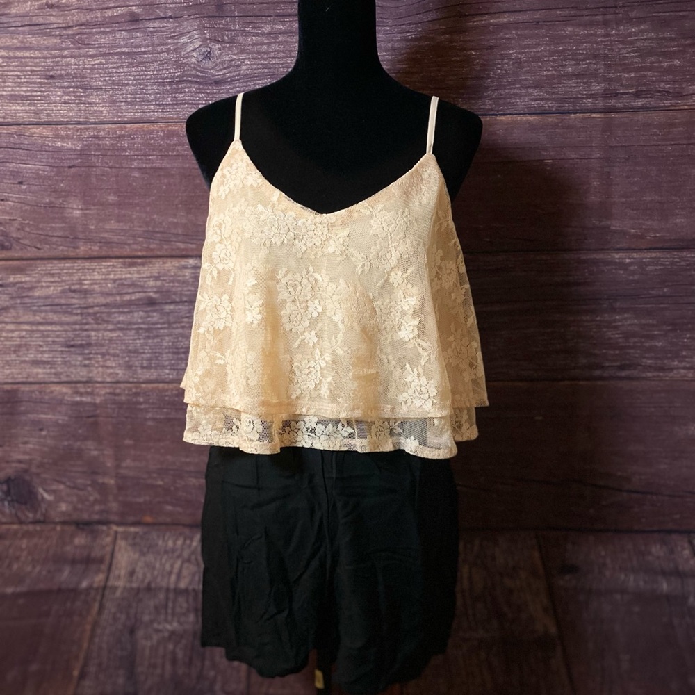 Peachy Embrace Romper with Adjustable Straps